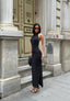 The Palermo Backless Maxi Dress Sultry Sophistication - 1182