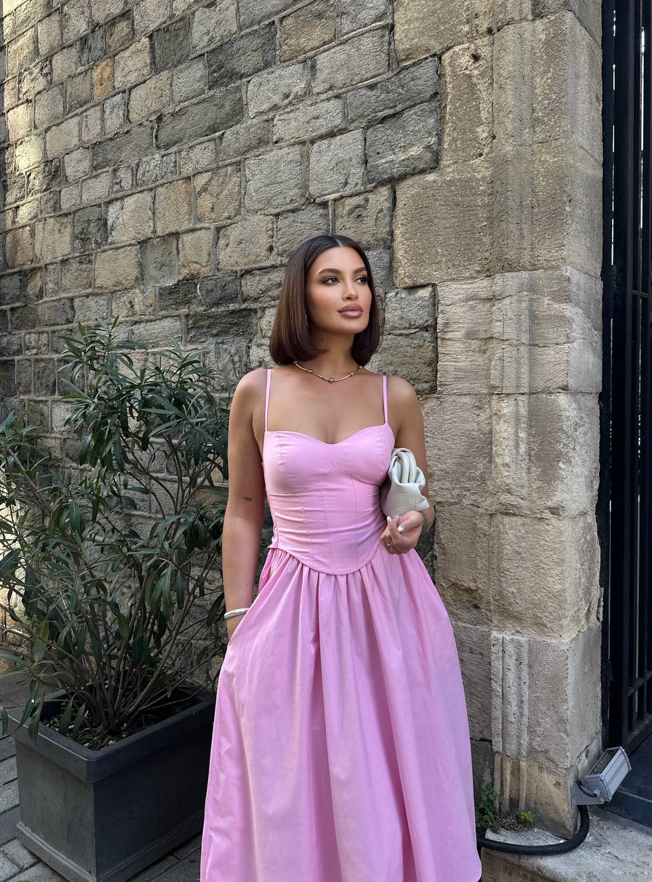 The Seraphina Sweetheart Corset Midi Dress - 1199