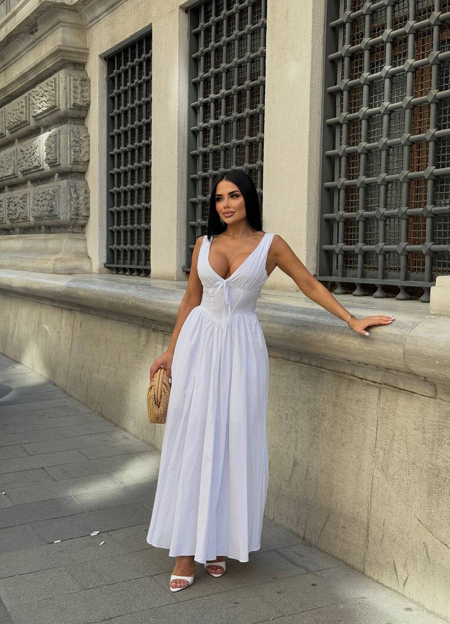 The Riviera Corset Maxi Dress - 1201