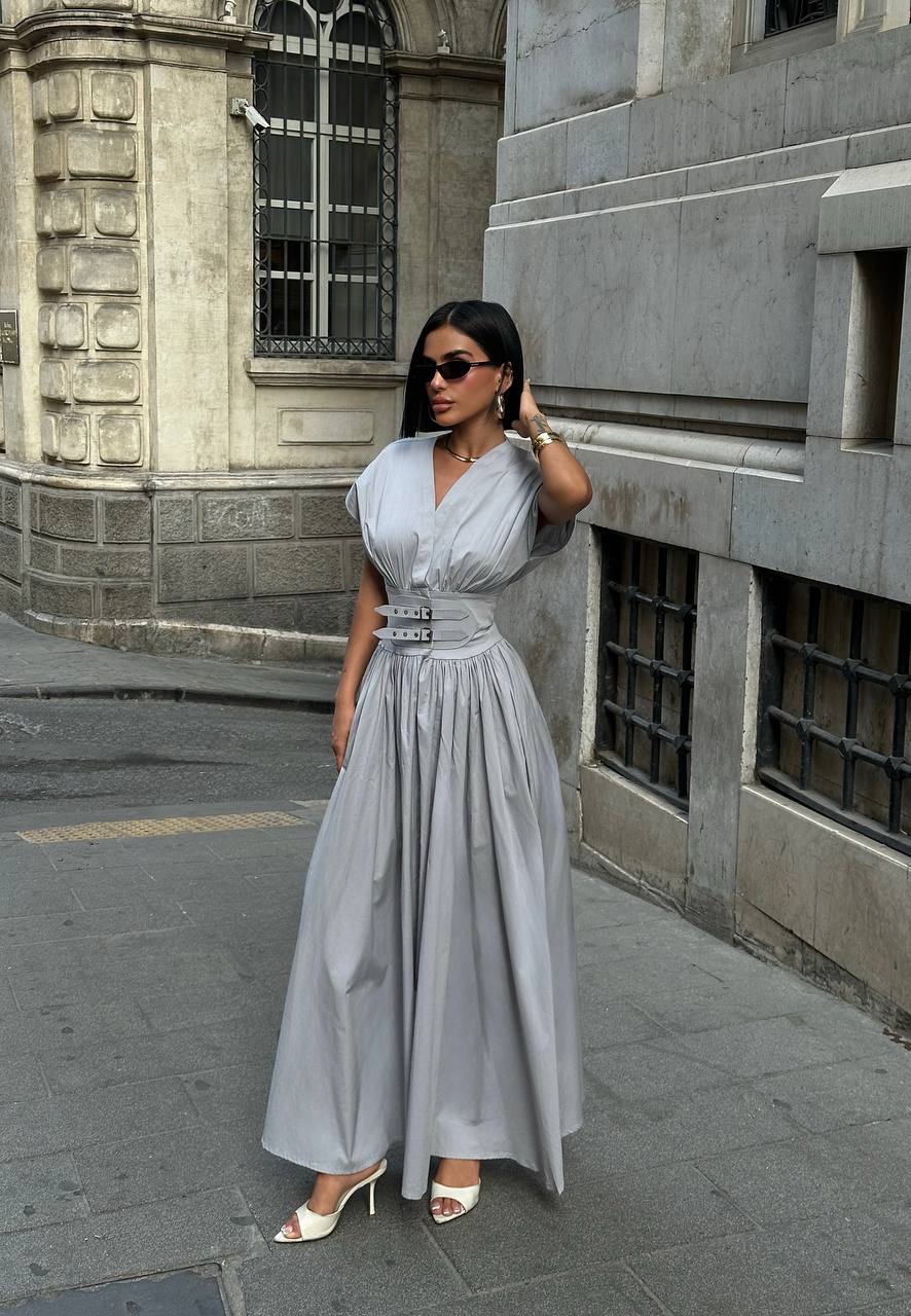 The Celeste Belted Maxi Dress - 1239