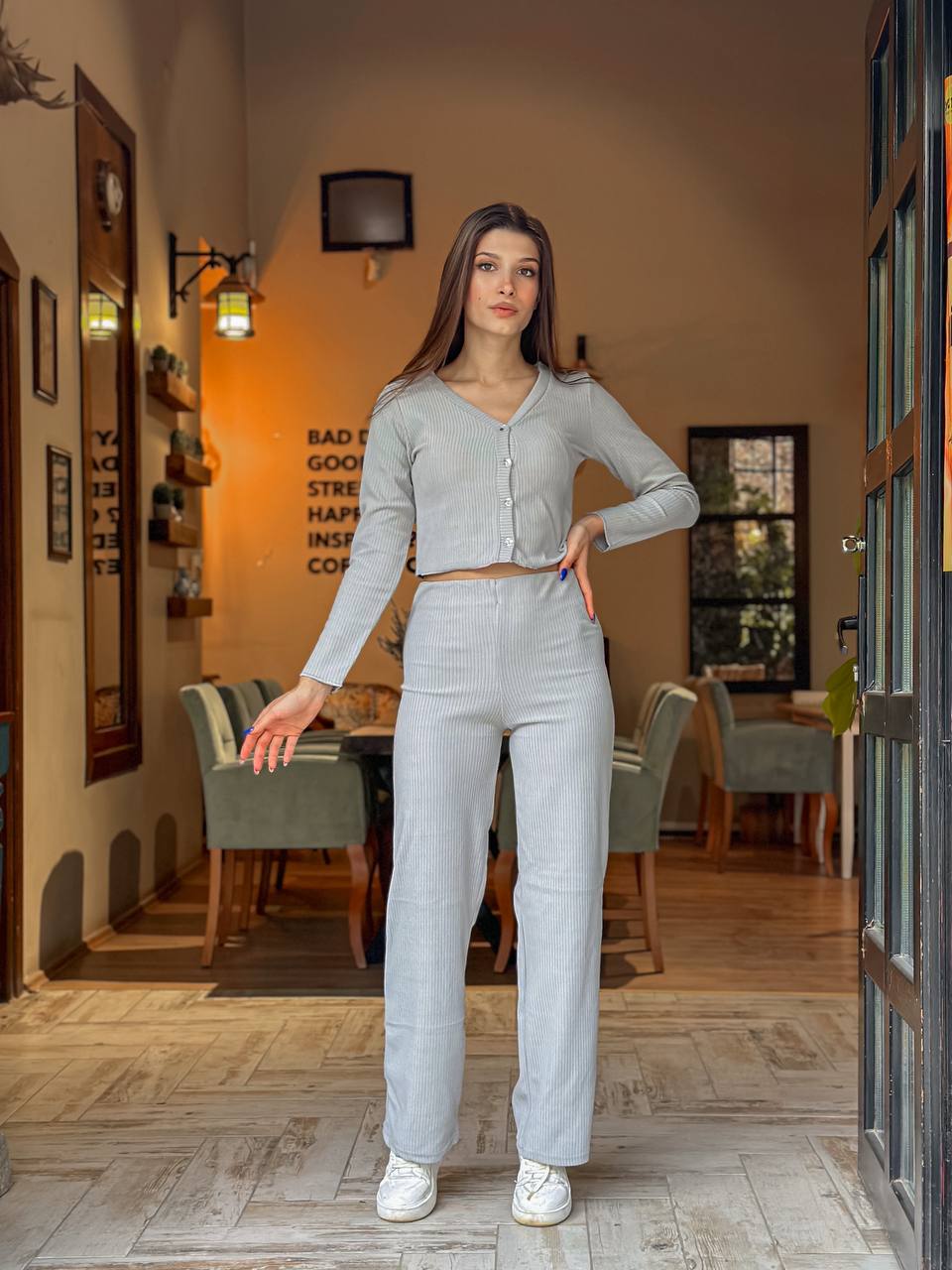 The Ribbed Luxe Co-Ord Set – 1146