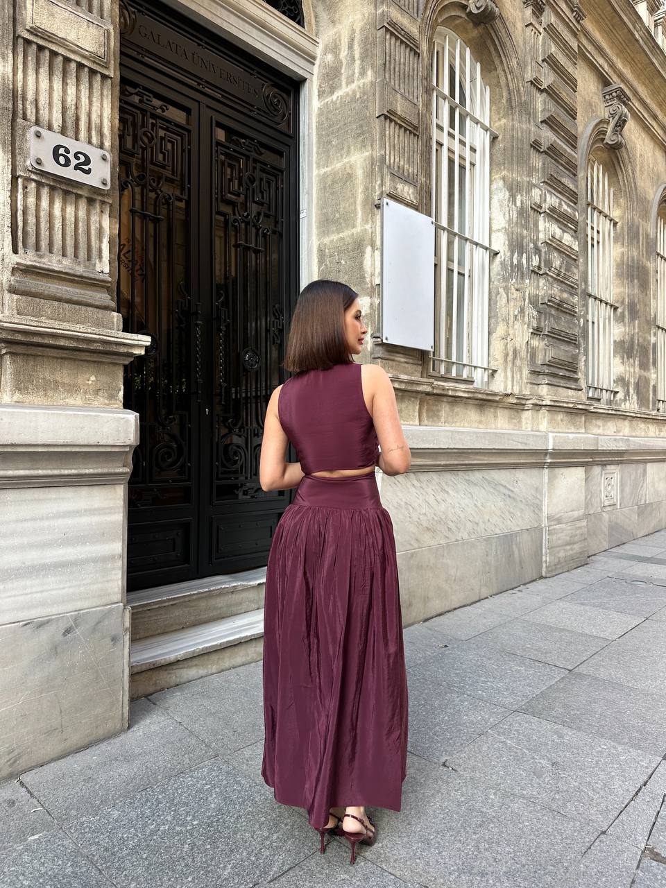 Chic Vintage-Inspired Two-Piece Set - 1179