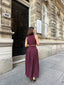 Chic Vintage-Inspired Two-Piece Set - 1179