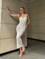 Sunbeam Sheer Knit Maxi Dress Summer Elegance - 1194