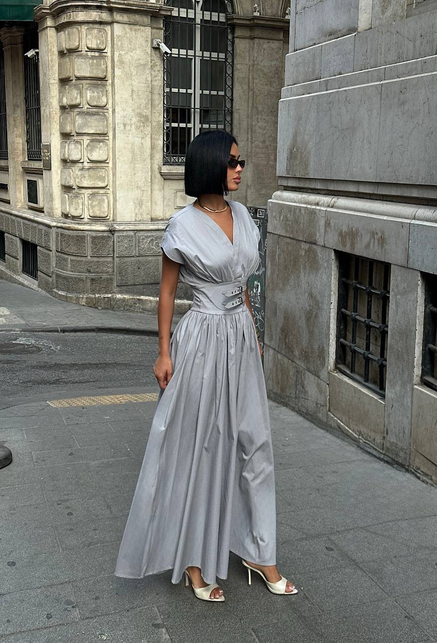 The Celeste Belted Maxi Dress - 1239