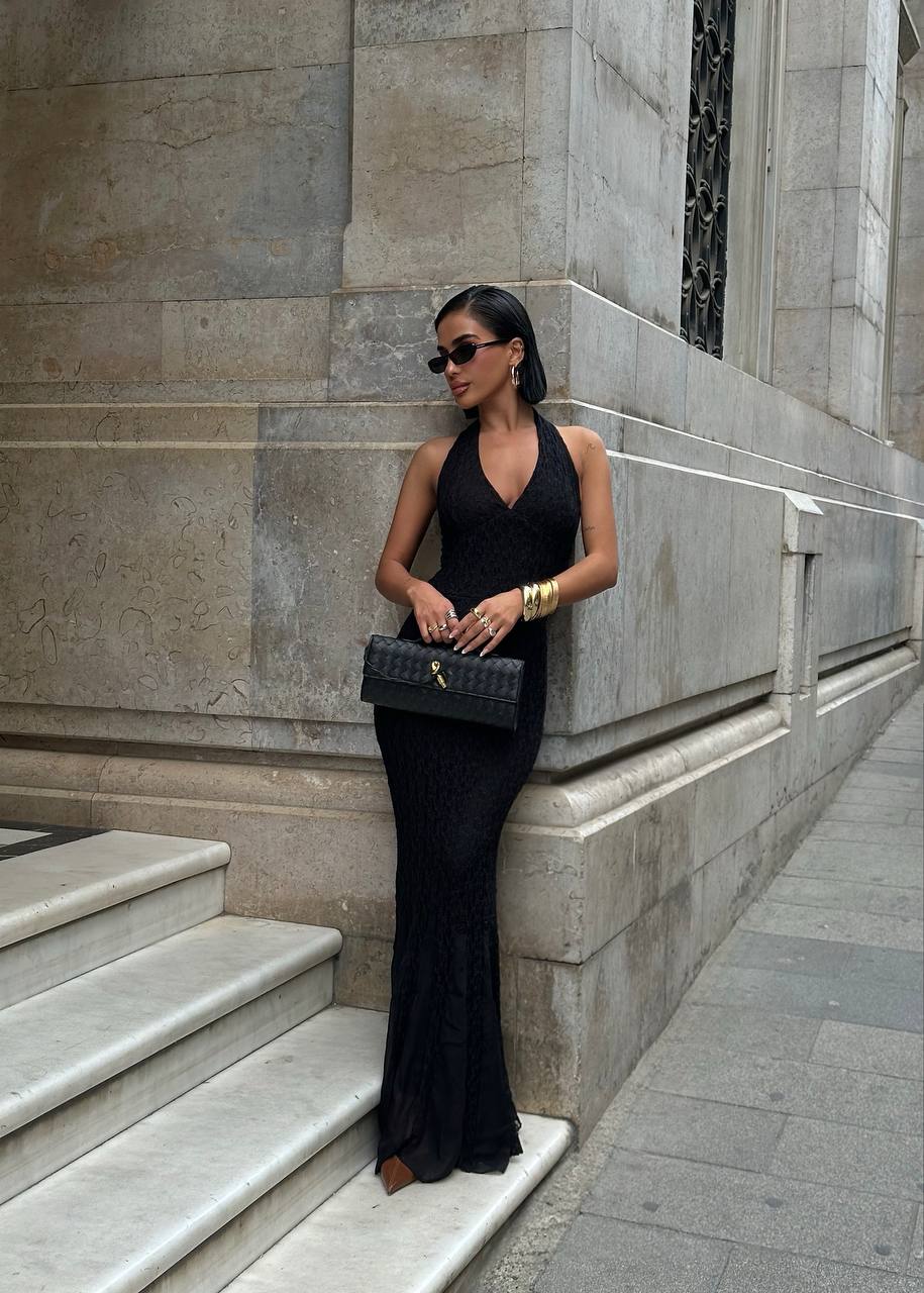 The Seraphina Halter Backless Maxi Dress - 1240