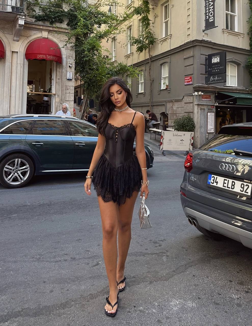 The Pearl Corset Mini Dress - 1016