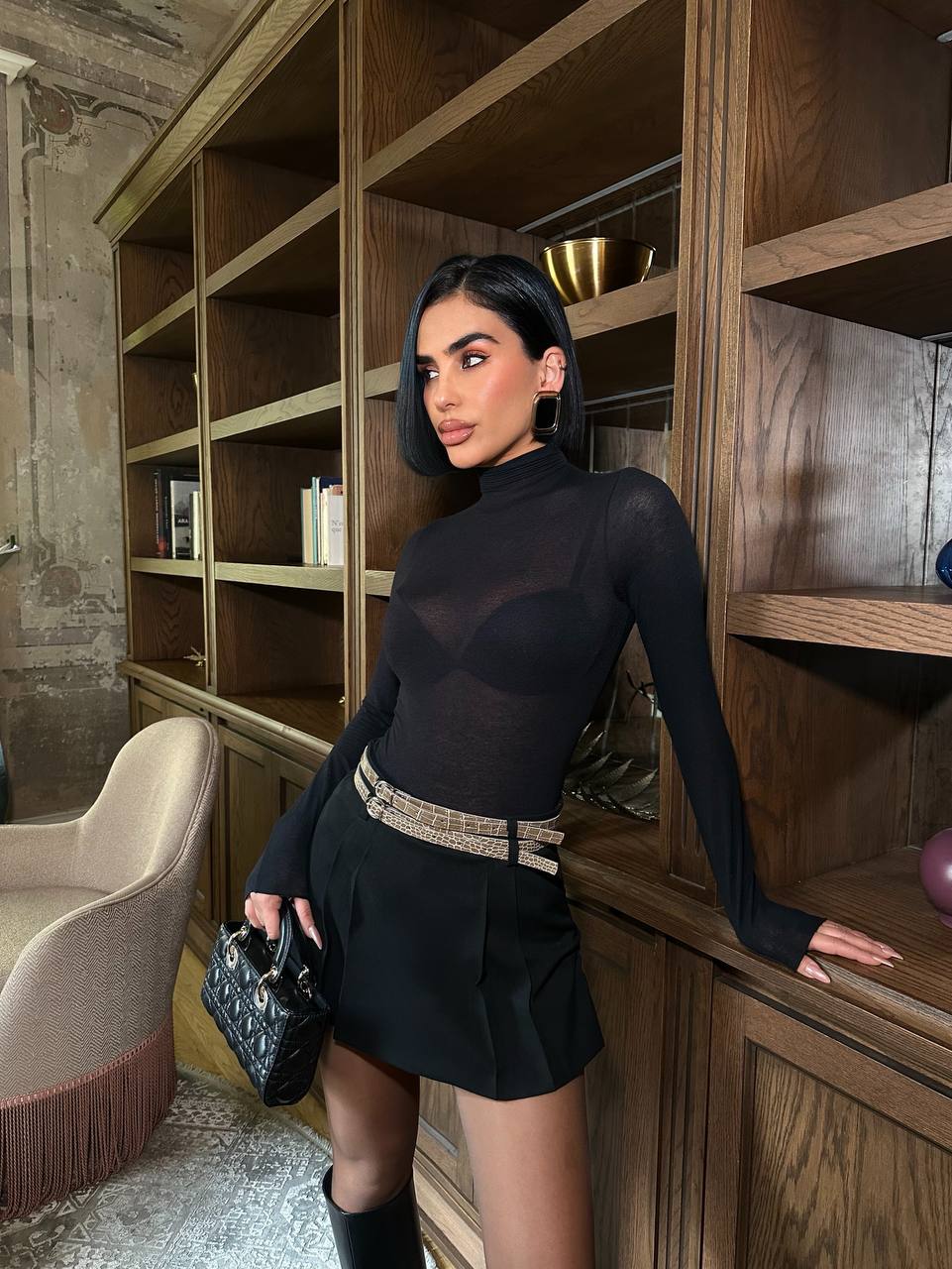 Urban Poise Mini Skirt Pleated High Waist 1276