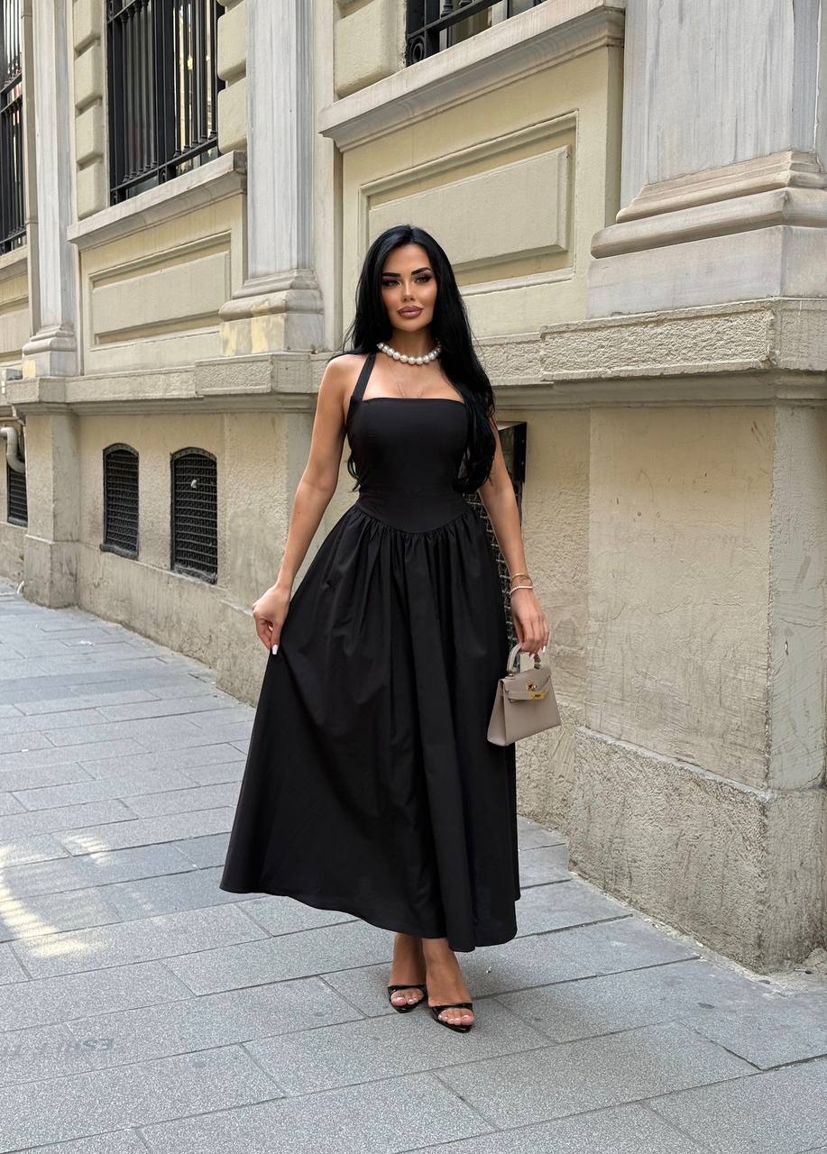 The Vienna Halter-Back Maxi Dress – 1213