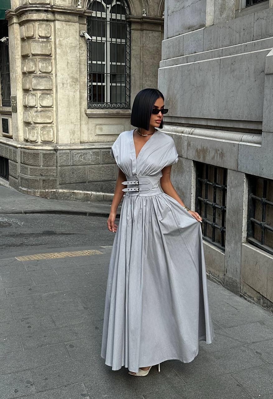 The Celeste Belted Maxi Dress - 1239