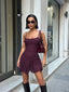The Urban Romance Textured Mini Dress – 1237
