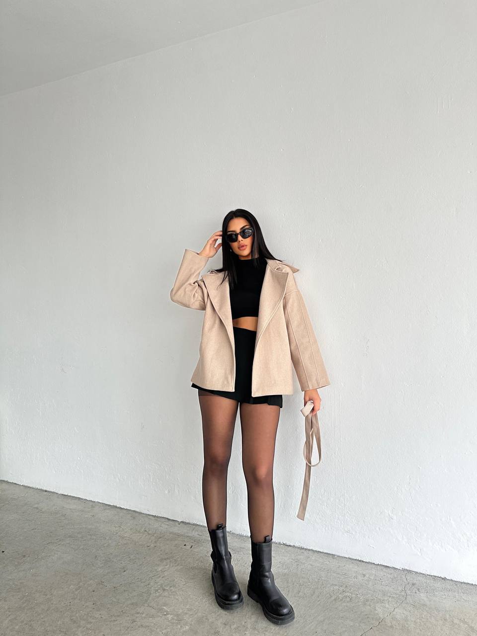 The Chic Belted Wool Jacket – 1141