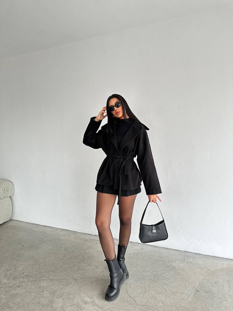 The Chic Belted Wool Jacket – 1141