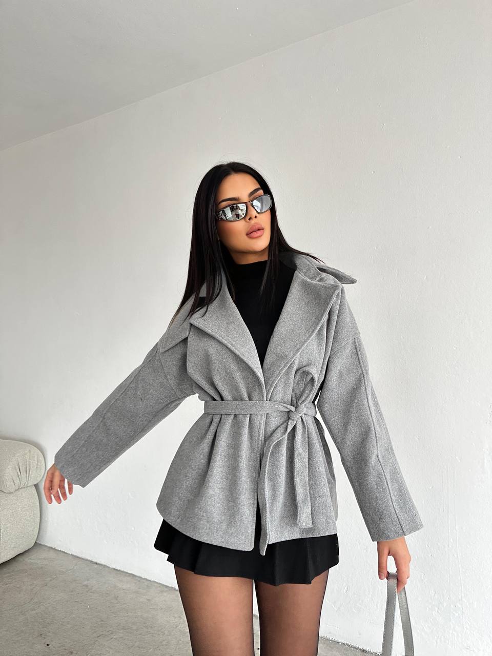 The Chic Belted Wool Jacket – 1141