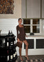 The Seraphina Ruched Mini Dress - 1010