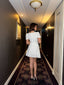 Romantic Buttoned Sweetheart Mini Dress - 1175