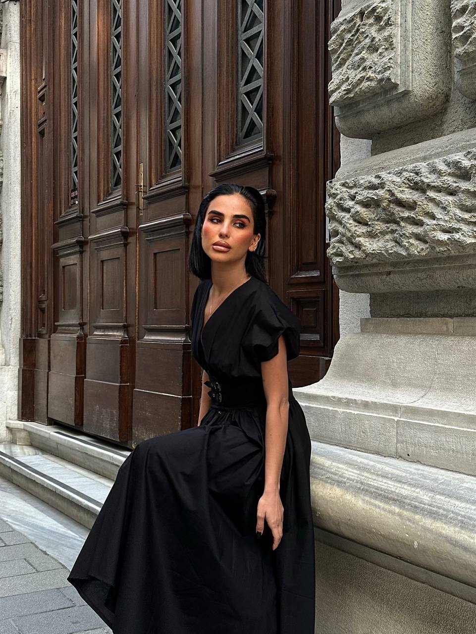 The Celeste Belted Maxi Dress - 1239