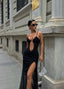 The Noir Allure Maxi Dress – 1044