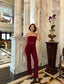 The Luxe Strapless Mesh Panel Set Chic Two-Piece - 1166