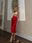 The Satin Elegance Midi Skirt – 1129