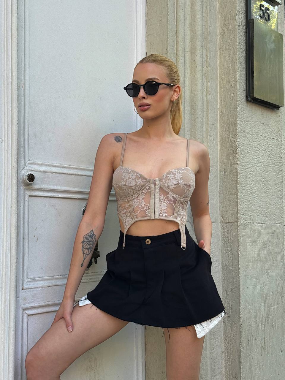 The Pleated High-Waist Skirt – 1126