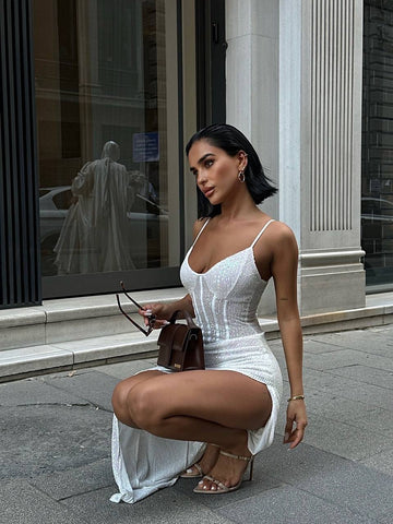 The Luxe Sequin Gown Maxi Dress - 1030