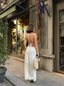 Ethereal Pleated Halter Maxi Dress - 1178