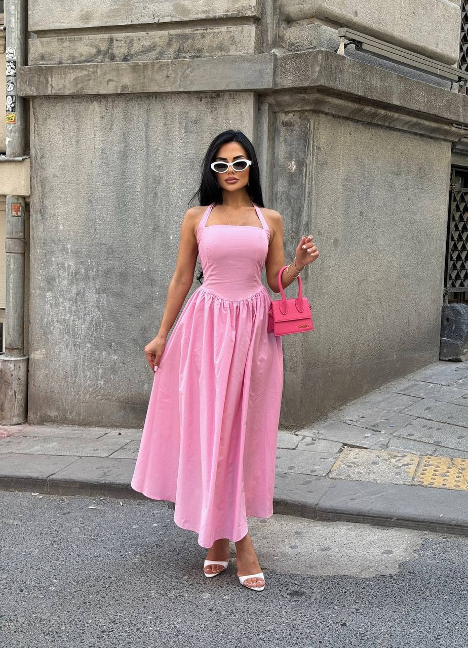 The Vienna Halter-Back Maxi Dress – 1213