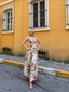 Sunset Bloom Sleeveless Maxi Dress - 1219
