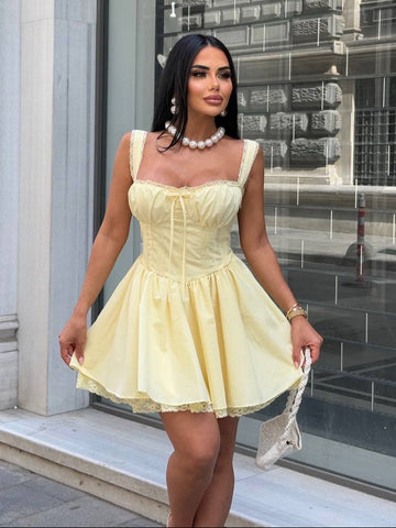 Twilight Drape Waist Cut-Out Midi Dress - 1227