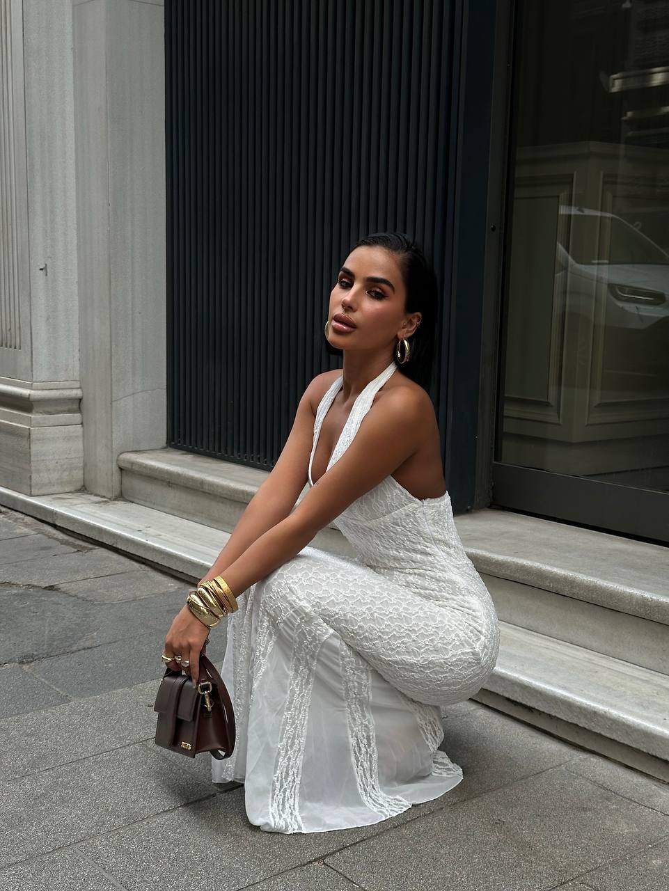 The Seraphina Halter Backless Maxi Dress - 1240