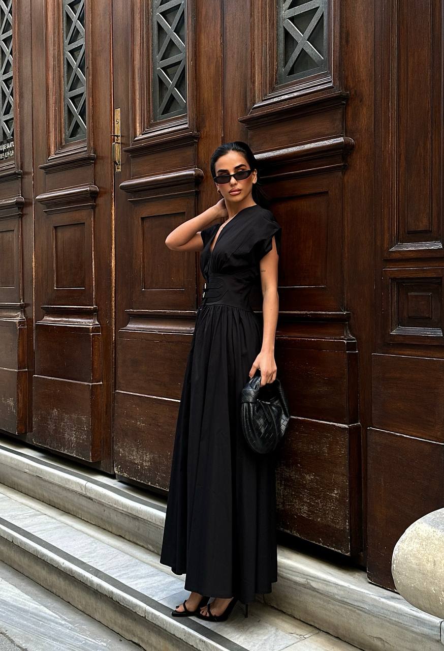 The Celeste Belted Maxi Dress - 1239