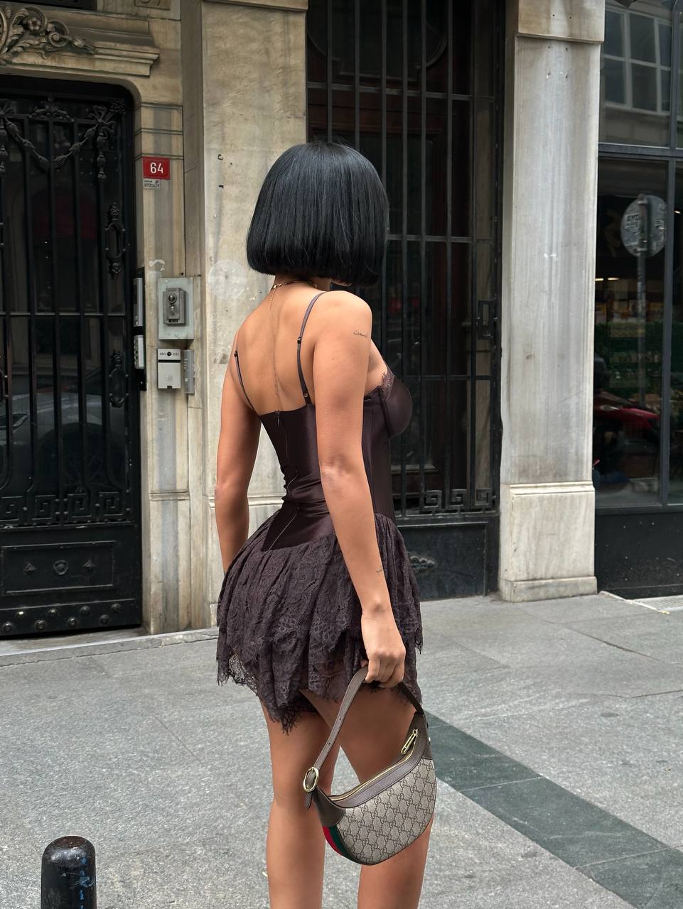 The Pearl Corset Mini Dress - 1016