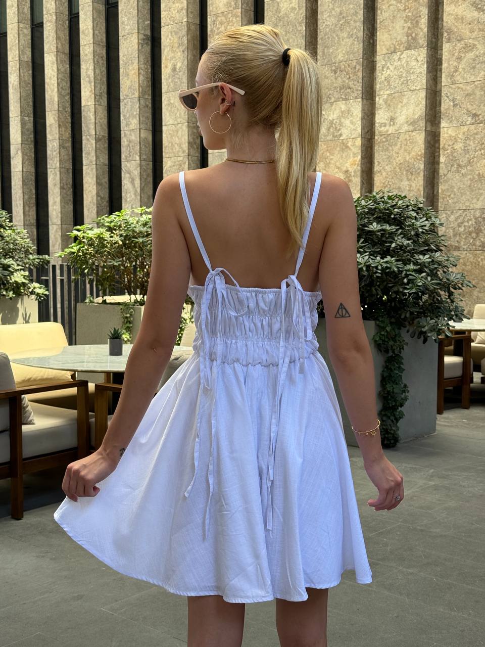 The Ruffled Summer Charm Mini Dress - 1118