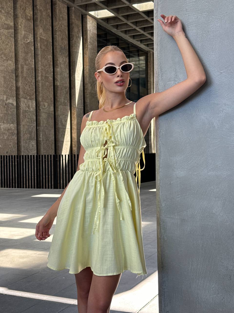 The Ruffled Summer Charm Mini Dress - 1118