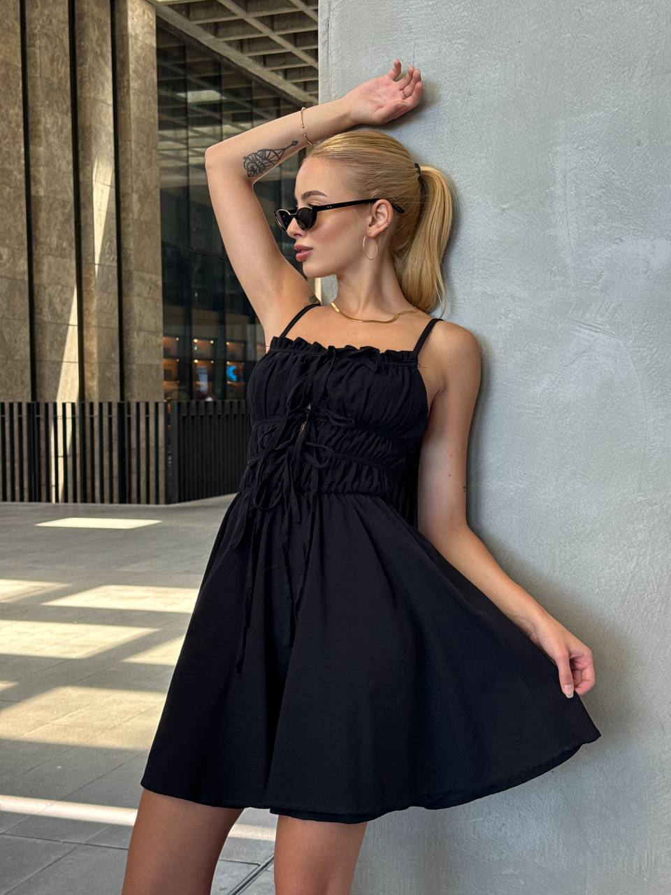 The Ruffled Summer Charm Mini Dress - 1118