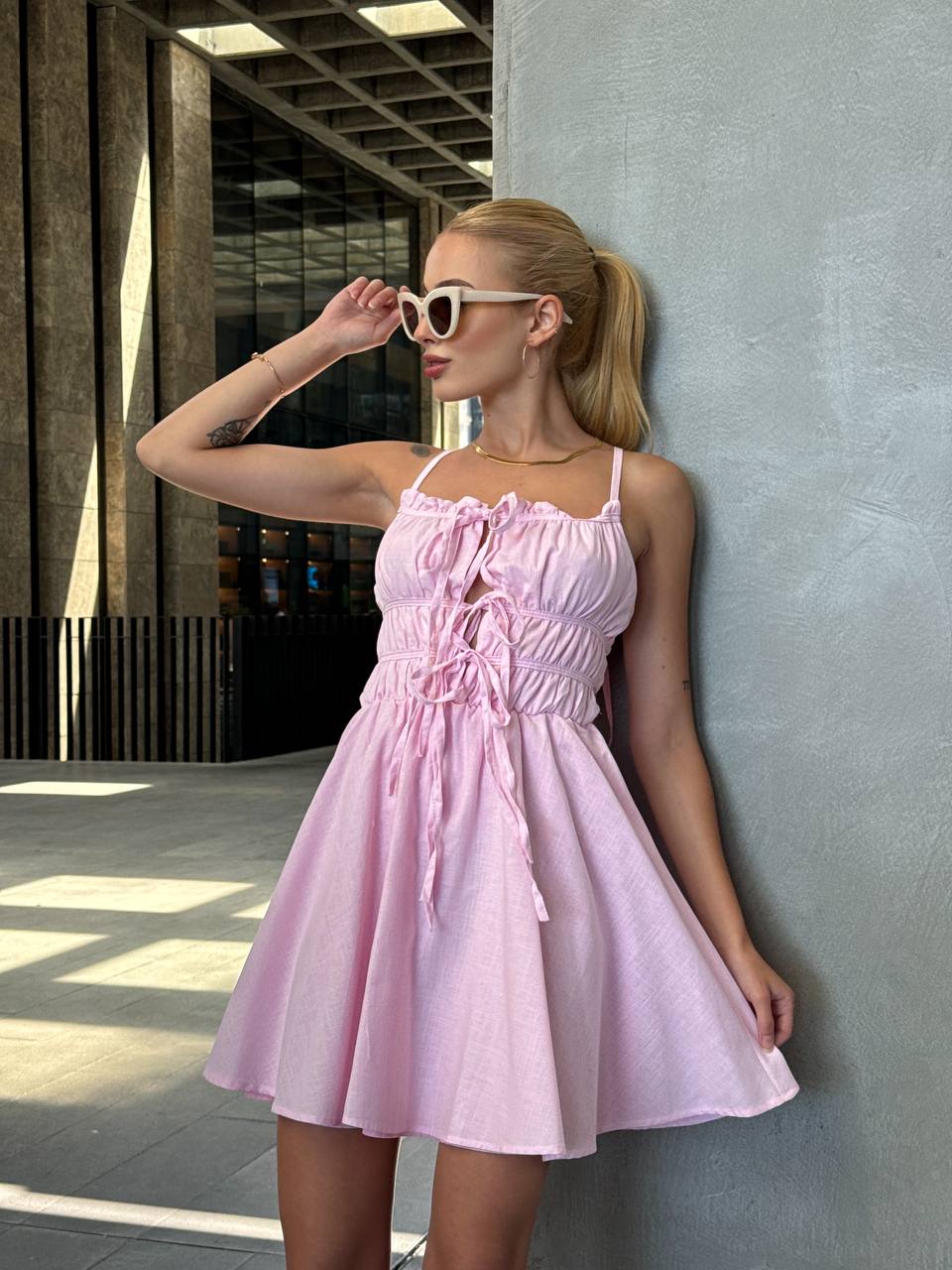 The Ruffled Summer Charm Mini Dress - 1118