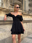 The Delphine Ruffled Corset Dress - 1115