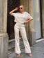 The Chic Ribbed Two-Piece Set - 1112