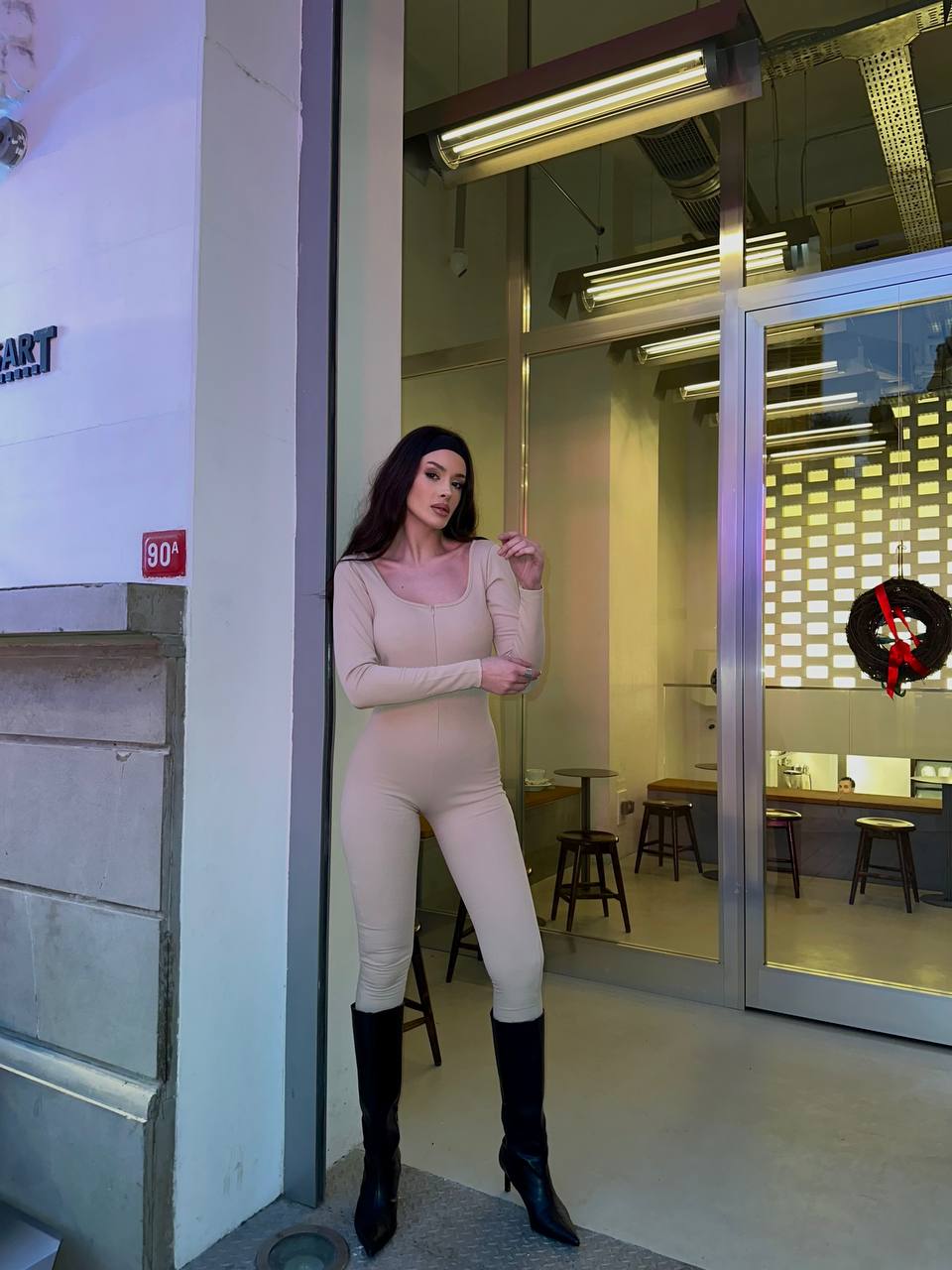 The Ribbed Luxe Jumpsuit - 1022