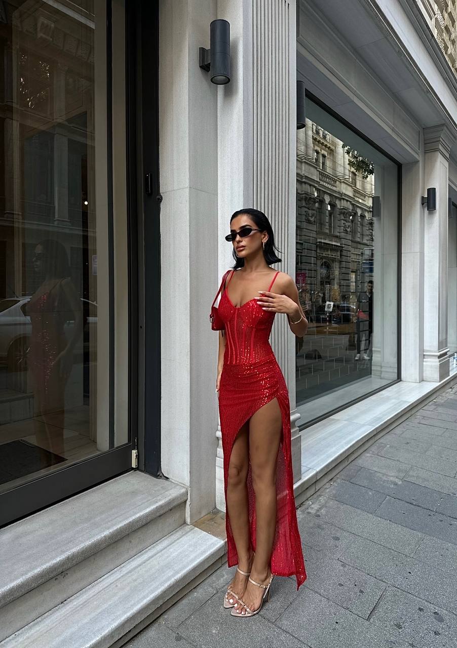 The Luxe Sequin Gown Maxi Dress - 1030