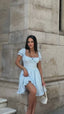 The Ruffle Charm Puff Sleeve Pastel Romance - 1228