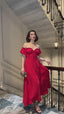 The Bella Off-Shoulder Maxi Dress – 1004