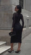 The Allure Cut-Out Mesh Midi Dress - 1243