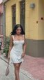 The Bella Ruched Bodice Mini Dress – 1207