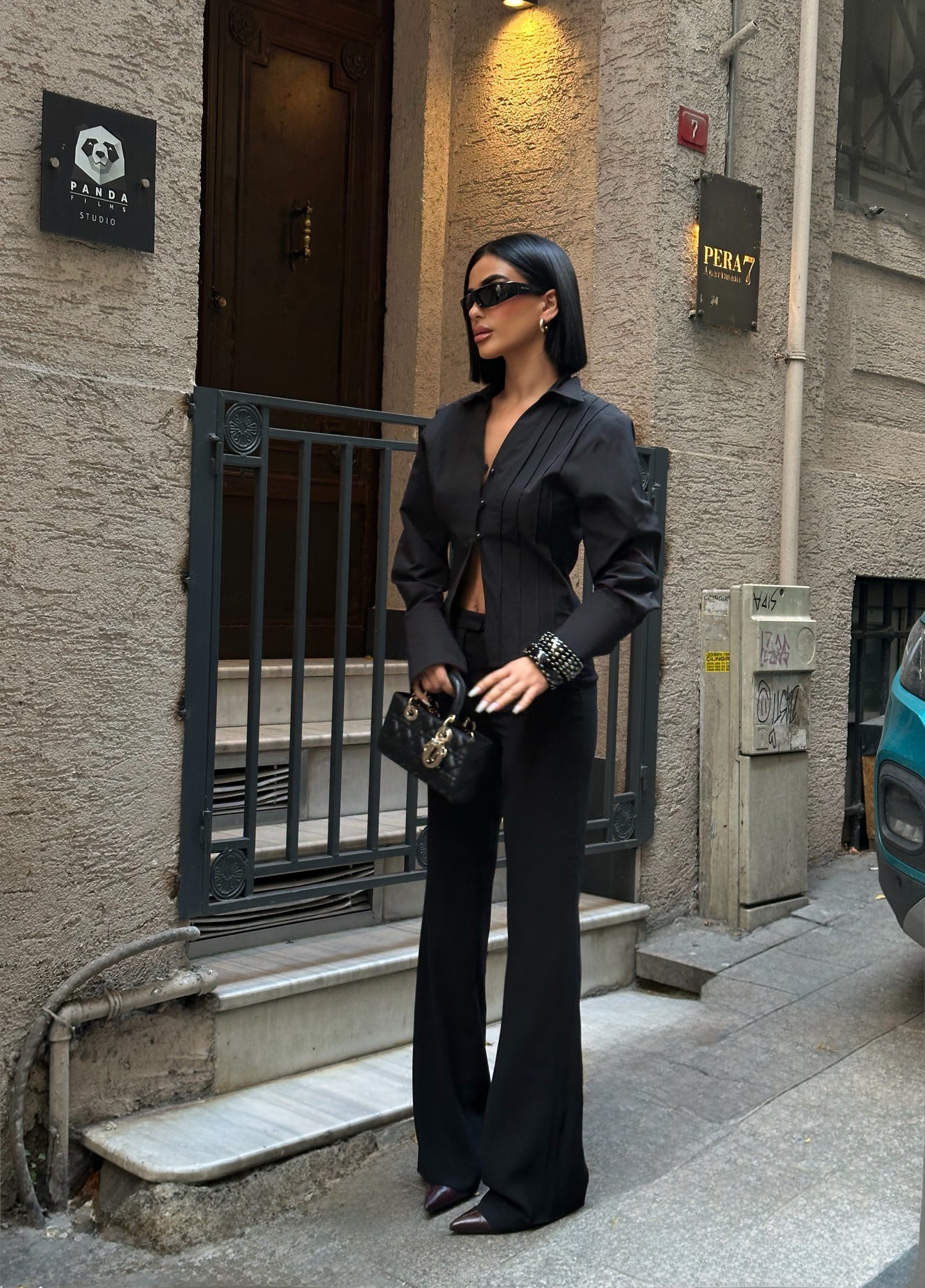 Sculpt Curve Button Shirt Tailored Waist Design 1265