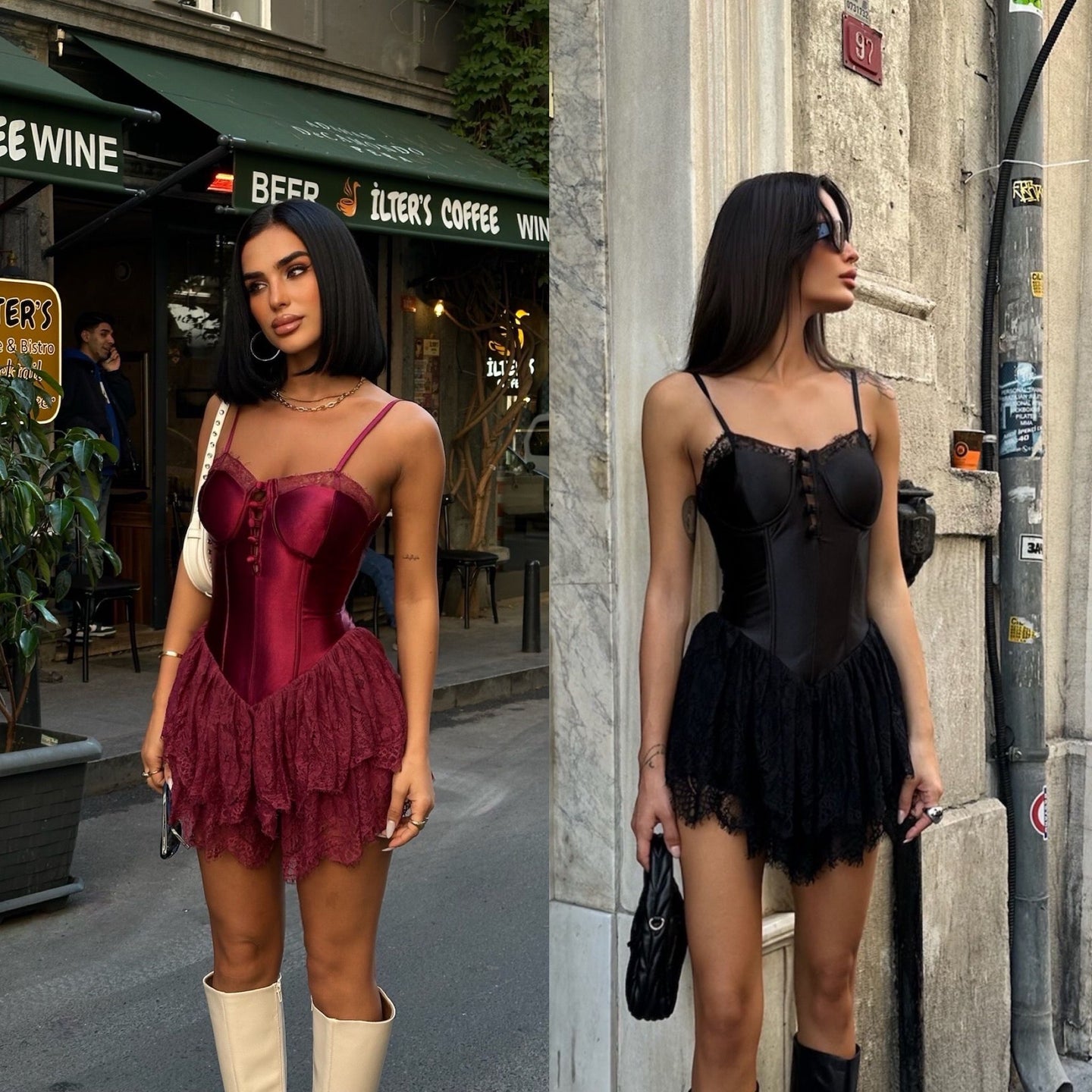 The Pearl Corset Mini Dress - 1016