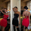 The Satin Ruffle Strapless Mini Dress – 1036