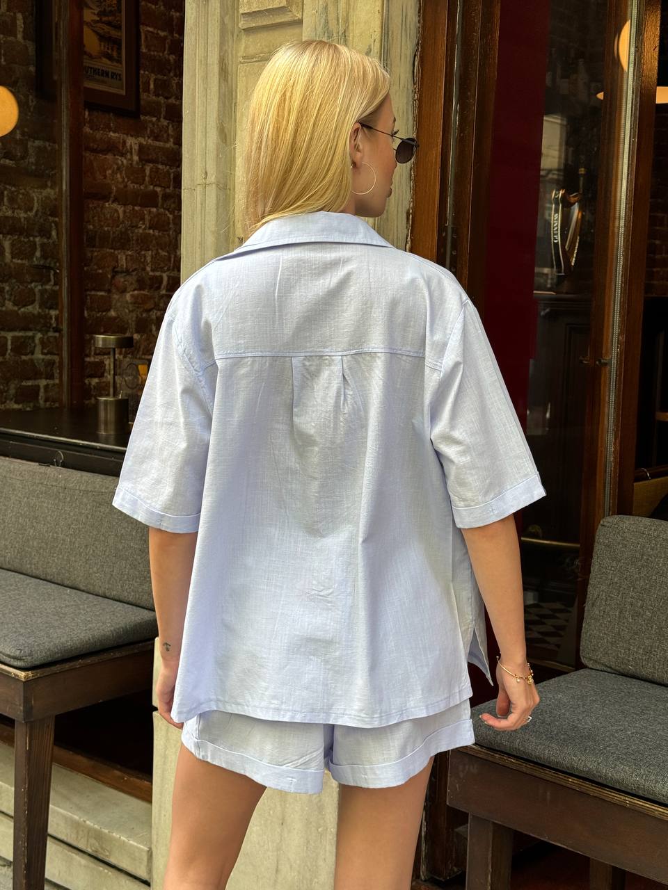 Relaxed Effortless  Linen Shirt and Shorts Set – 1109