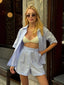 Relaxed Effortless  Linen Shirt and Shorts Set – 1109